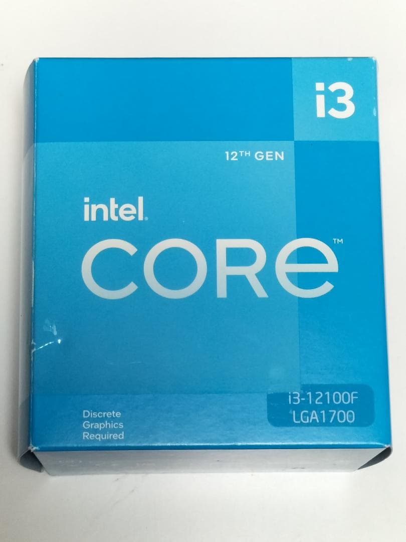 Intel Core i3-12100F CPU 12世代