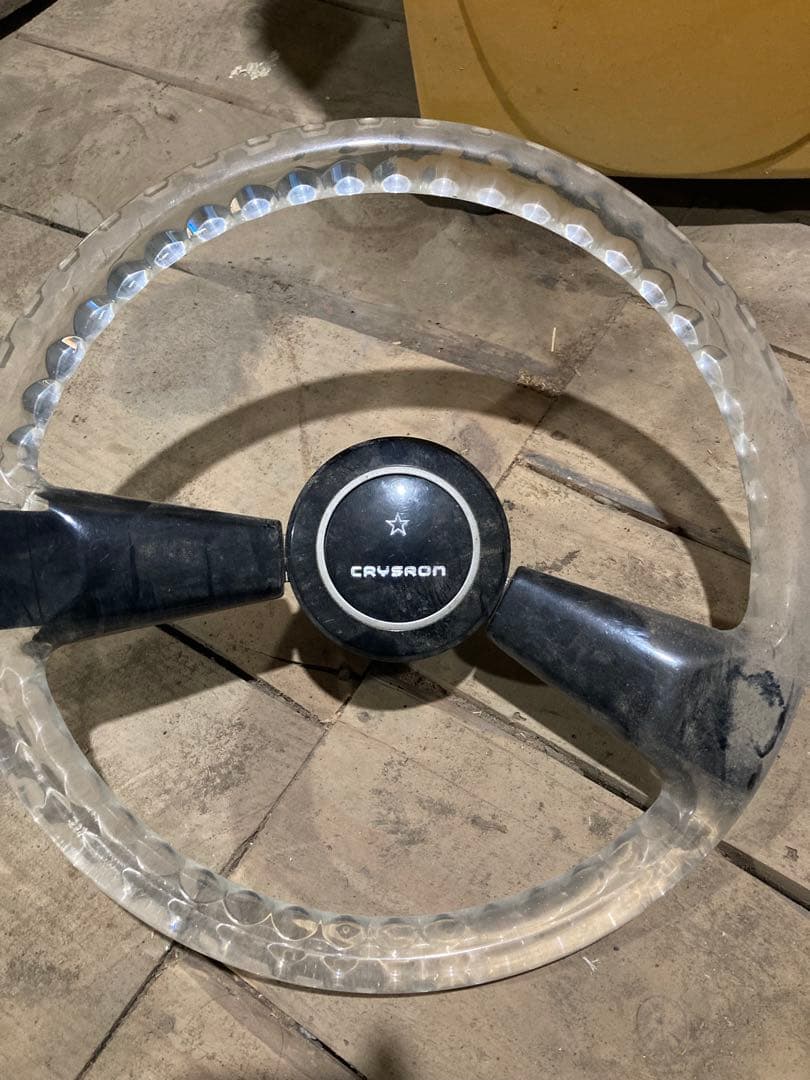 CRYSRON 透明 ステアリング 本体