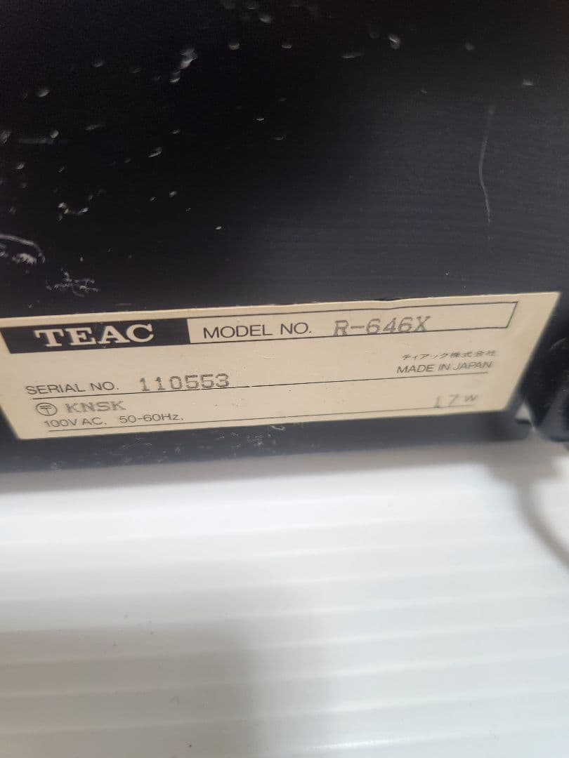 [希少 リモコン付き] TEAC R-646X カセットデッキ