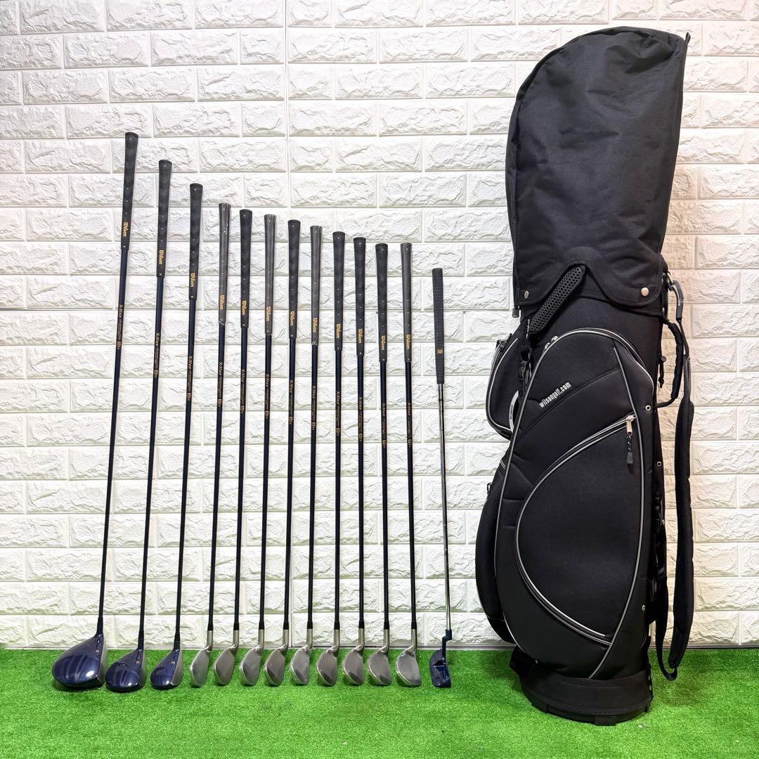 ゴルフセット　使用一回　Wilson ラウンド仕様　メンズ　右打ち　未使用多数