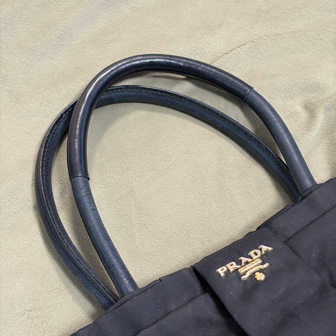 プラダ PRADA TESSUTO FIOCCOナイロン トートバッグ 黒