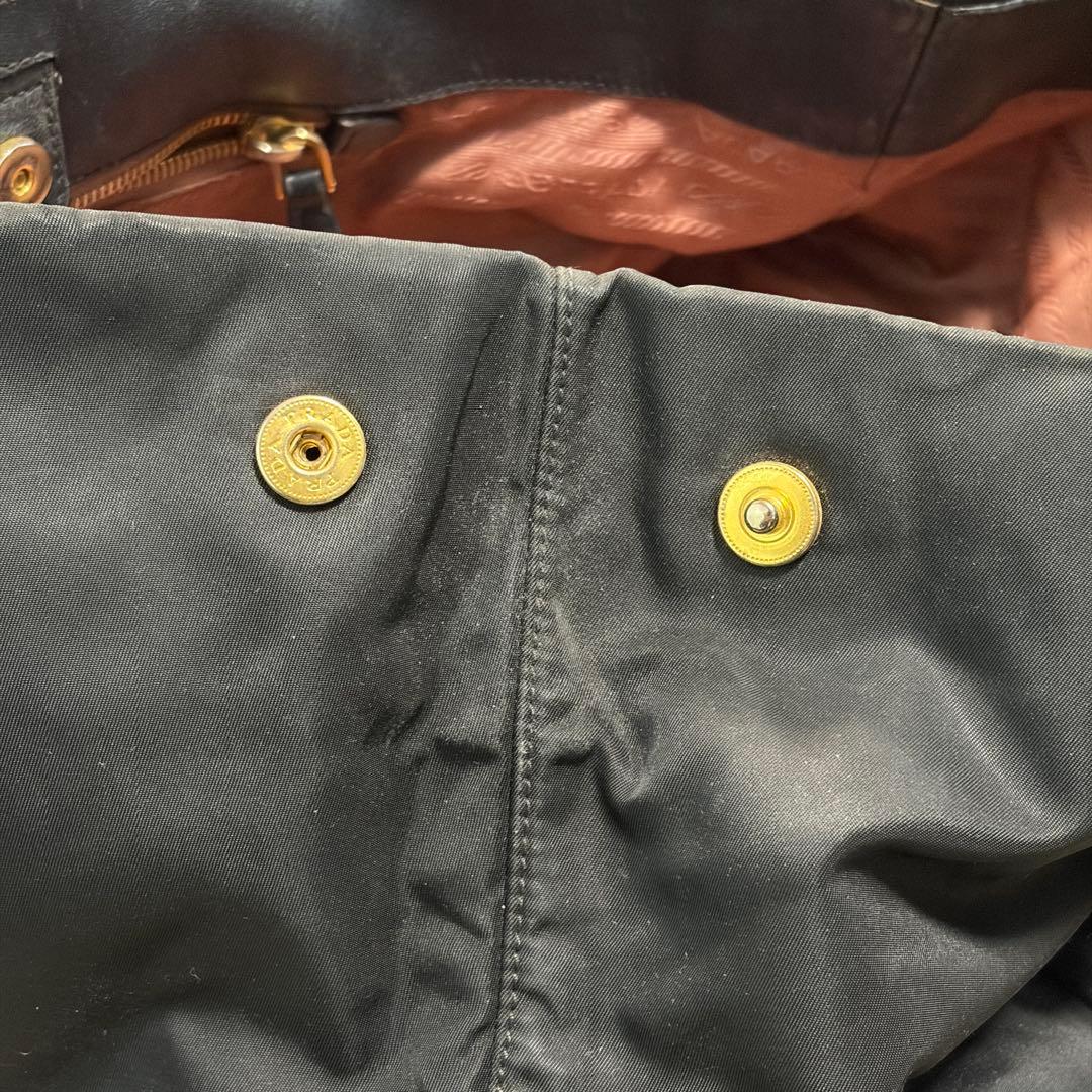 プラダ PRADA TESSUTO FIOCCOナイロン トートバッグ 黒
