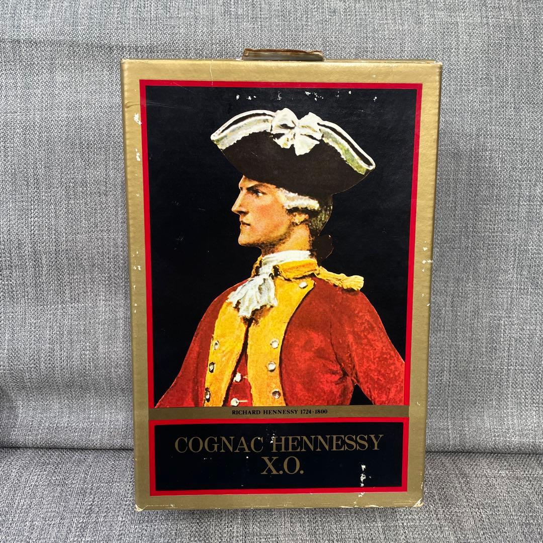 Hennessy X.O. コニャック 箱付き　古酒　金キャップ
