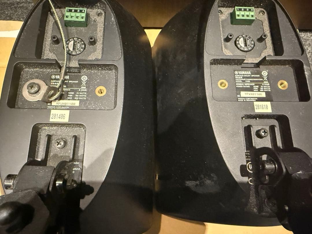 YAMAHA ヤマハ VXS5 ペア 天吊りスピーカー ブラケット付き