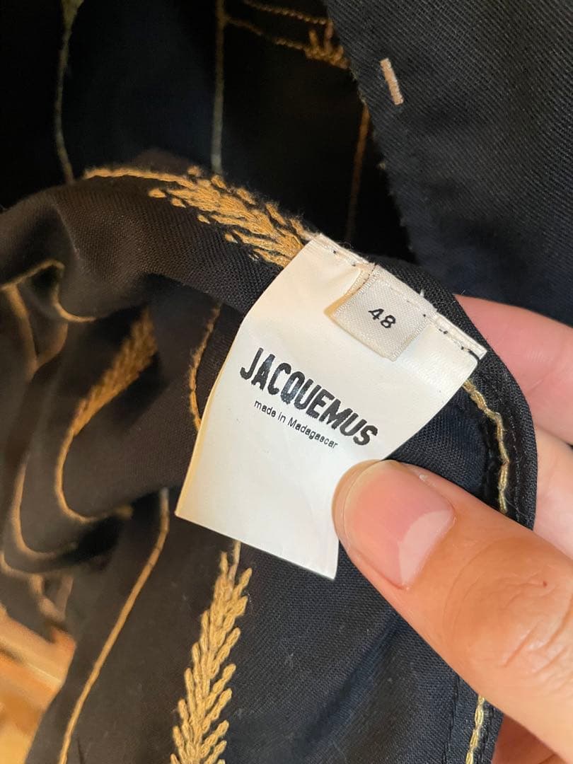 値下げ ジャックムス JACQUEMUS 麦刺繍 ブルゾン カバーオール