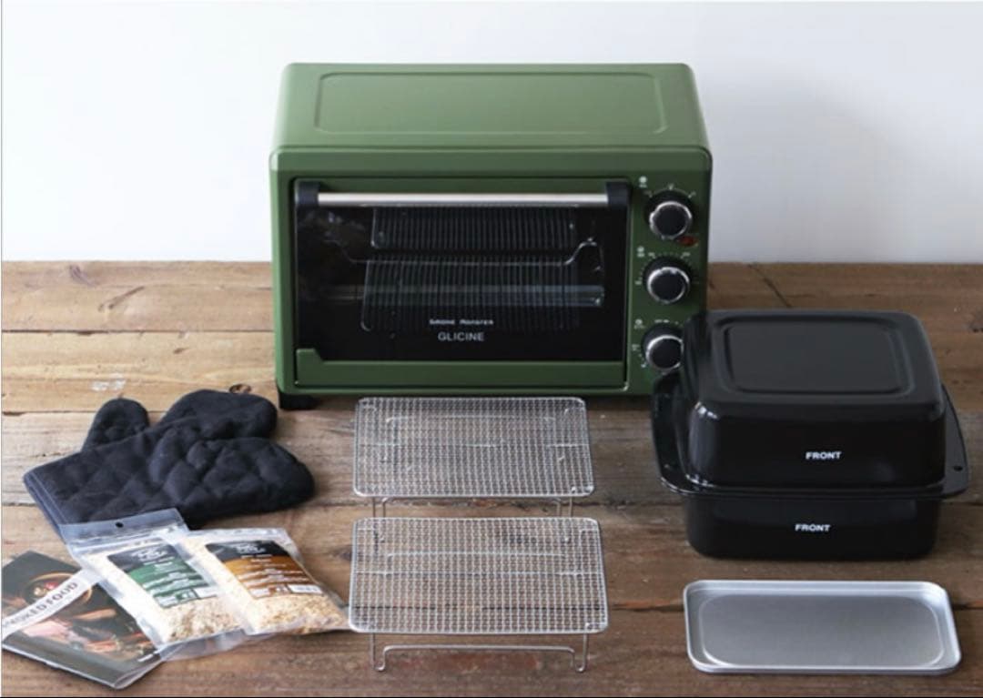 新品 GLICINE 無煙 燻製スモークロースター 燻製機 BBQ 家庭用
