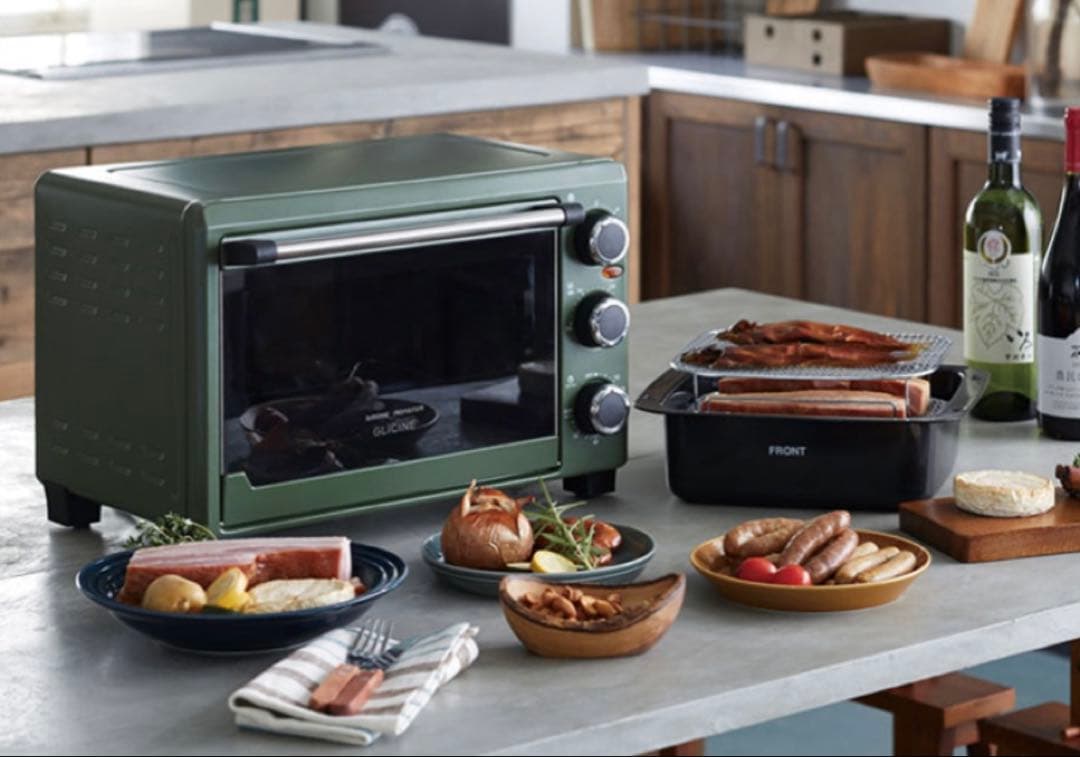 新品 GLICINE 無煙 燻製スモークロースター 燻製機 BBQ 家庭用