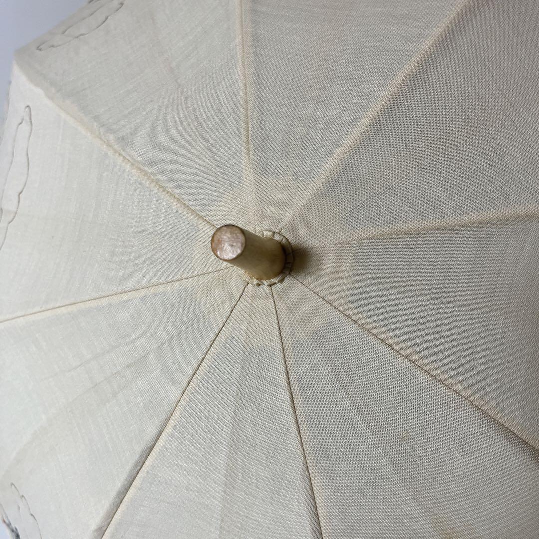 BURBERRY 日傘　犬の散歩　女の子　全刺繍ノヴァチェック