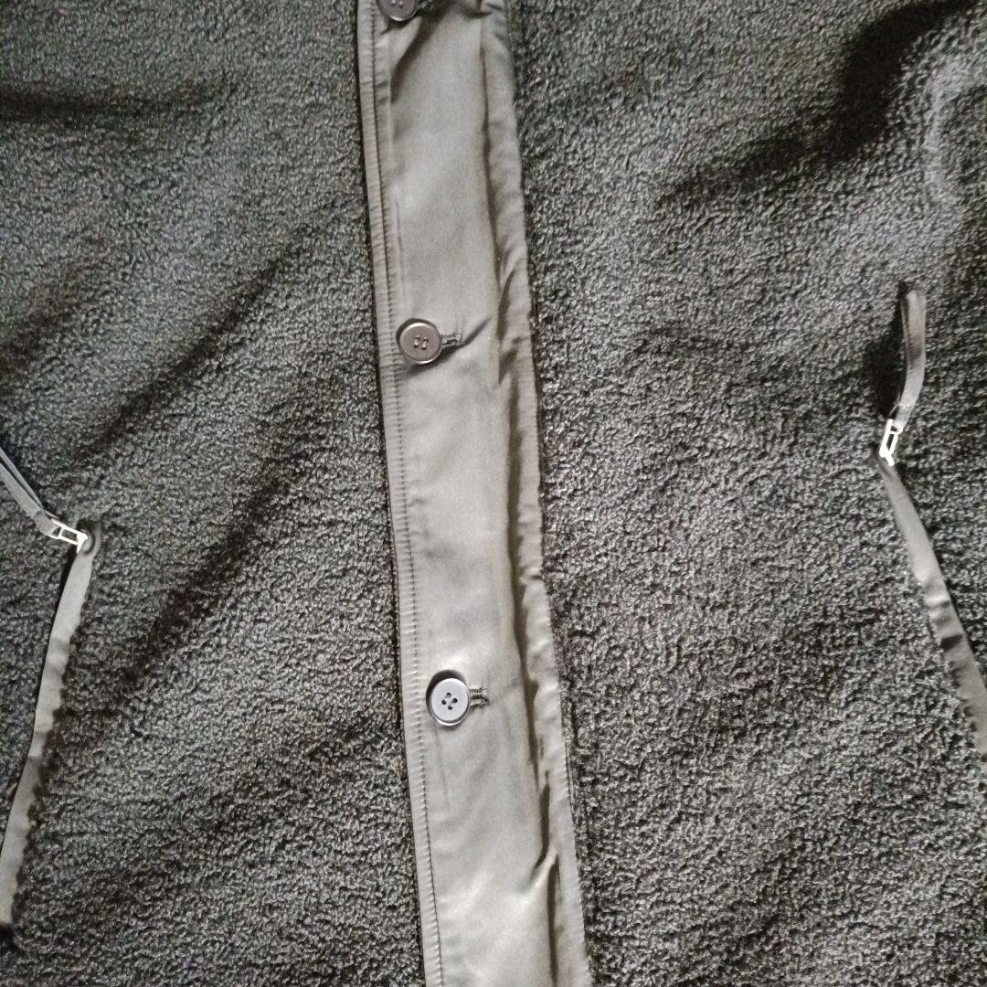 LASUD MILITARY ラシュッド ファーフーデッドボアコートBLACK❦