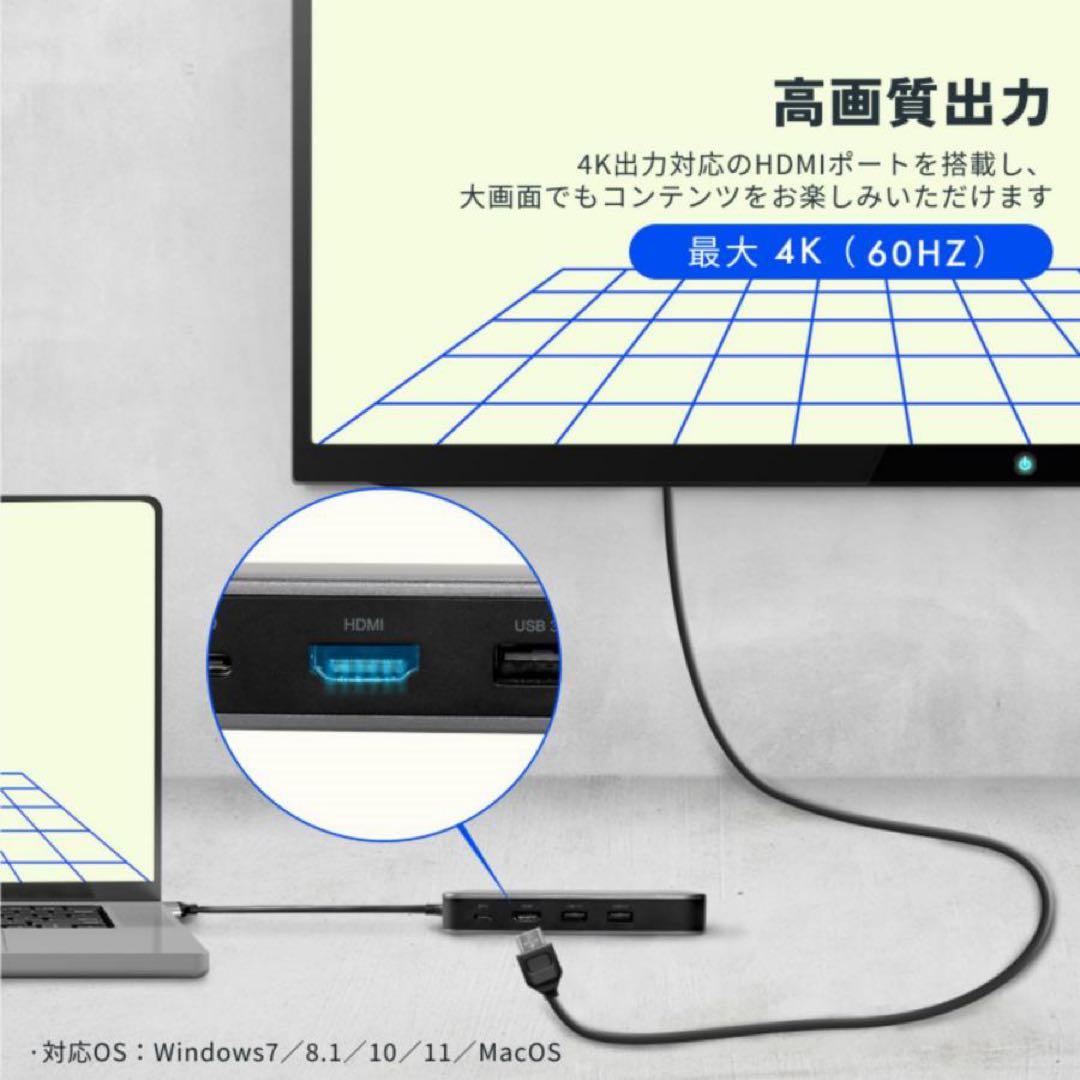 FlexiSpot USB-C 7in1 ハブ E-HUB2