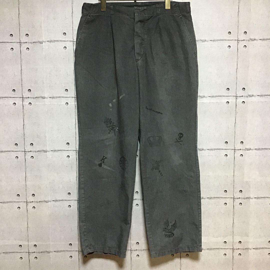 ＜スペシャル＞　70s 　ユーロワーク　ビンテージ　シャンブレー　パンツ