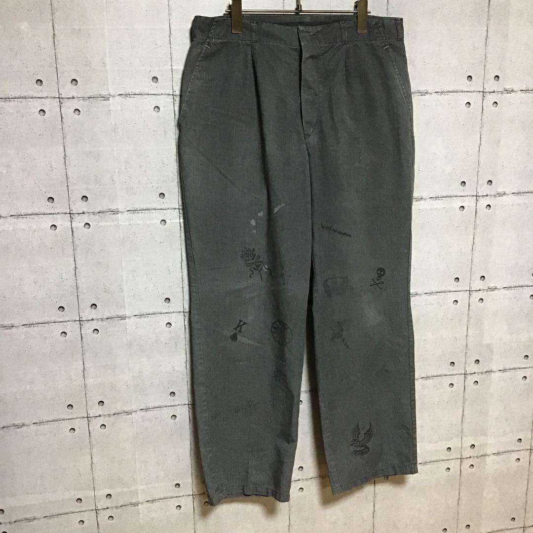 ＜スペシャル＞　70s 　ユーロワーク　ビンテージ　シャンブレー　パンツ