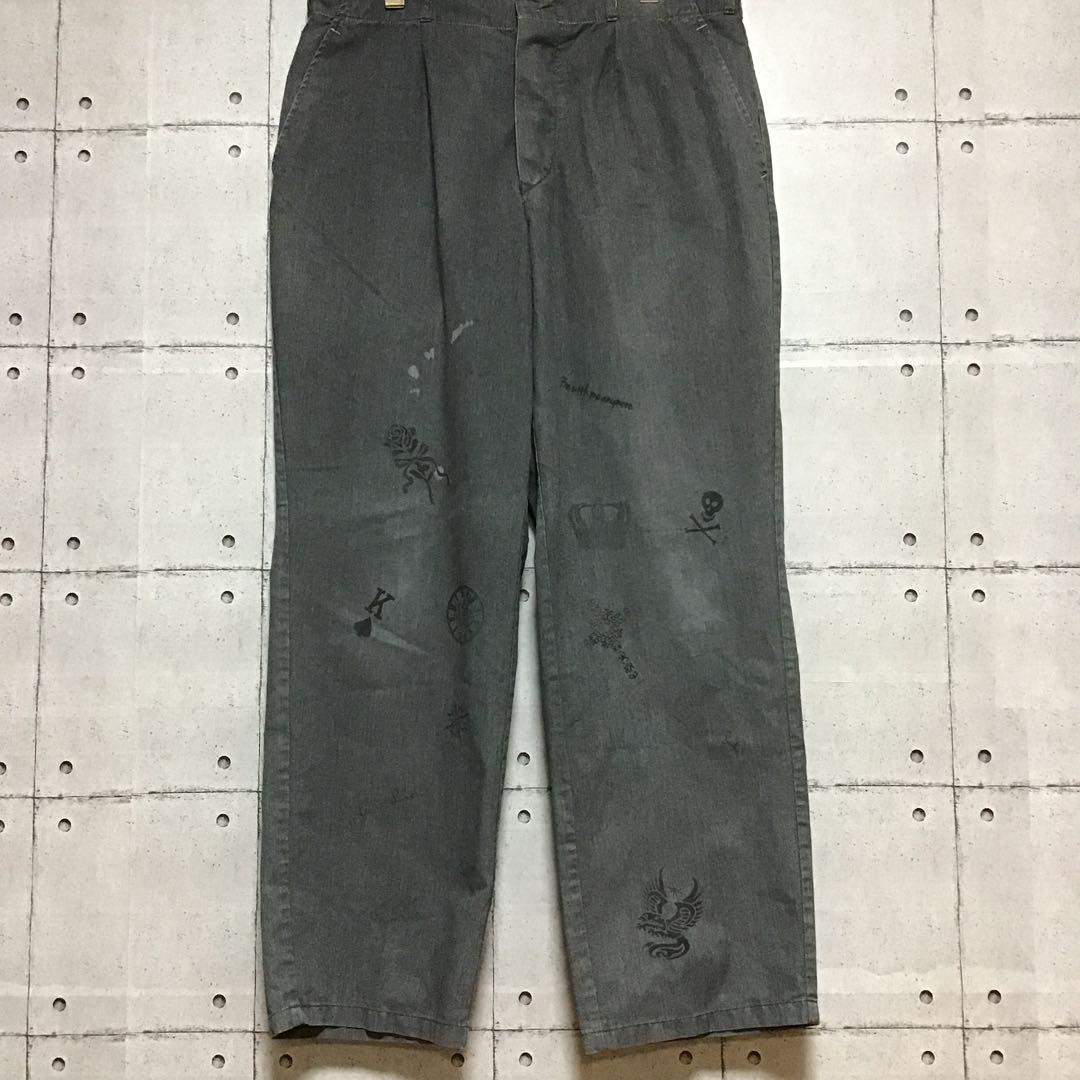 ＜スペシャル＞　70s 　ユーロワーク　ビンテージ　シャンブレー　パンツ