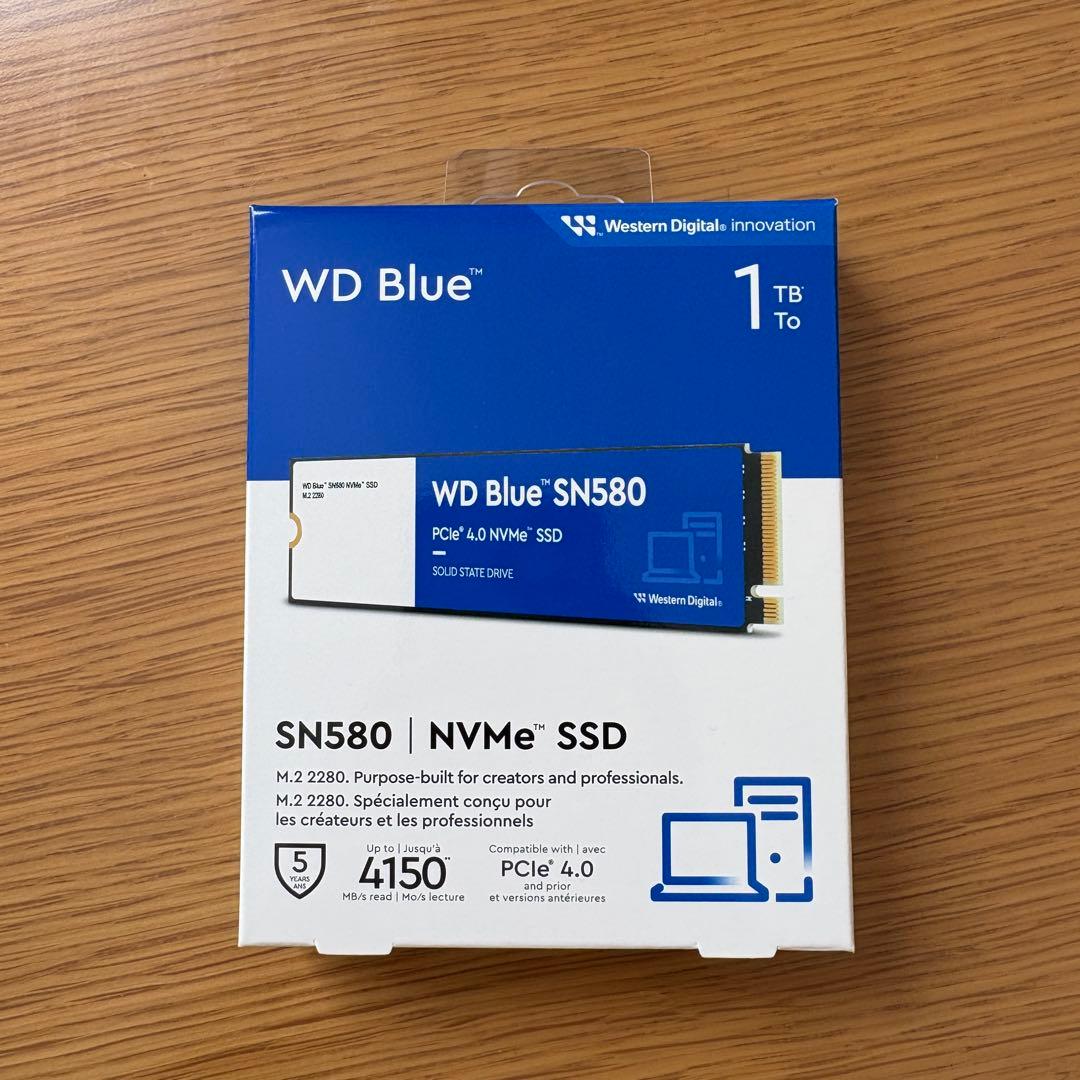 内蔵型SSD WD Blue SN580 1TB NVMe SSD