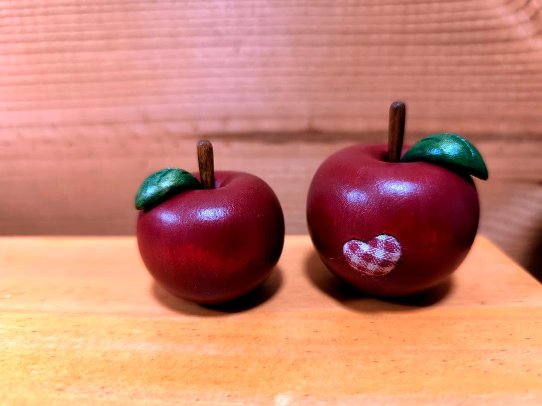 ⭐アメリカンカントリー雑貨♥ まん丸りんご ෆ ̖́-‬ の多目的収納BOX