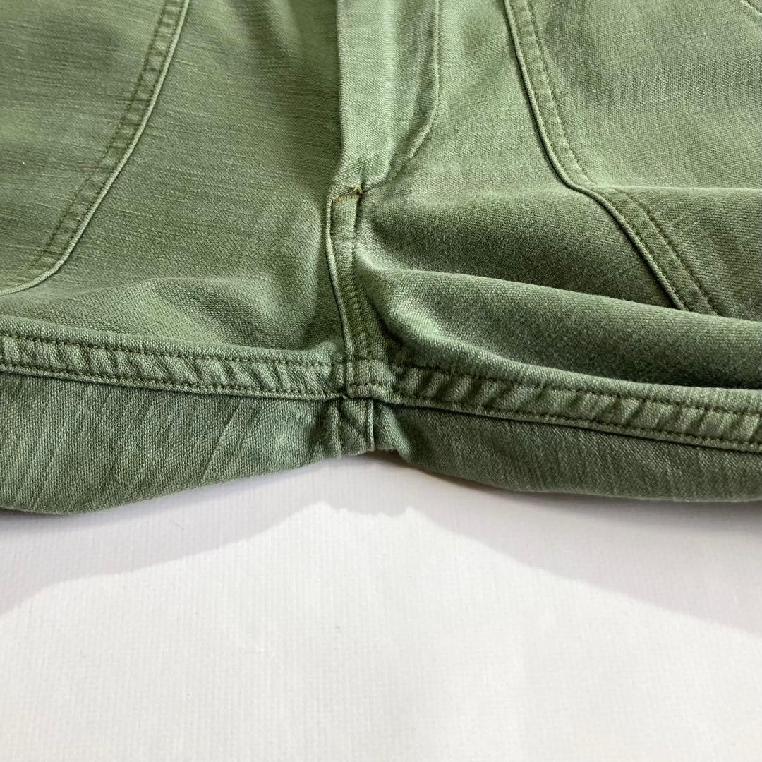 orslow ベイカーパンツ 1 カーキ コットン オアスロウ ジップフライ