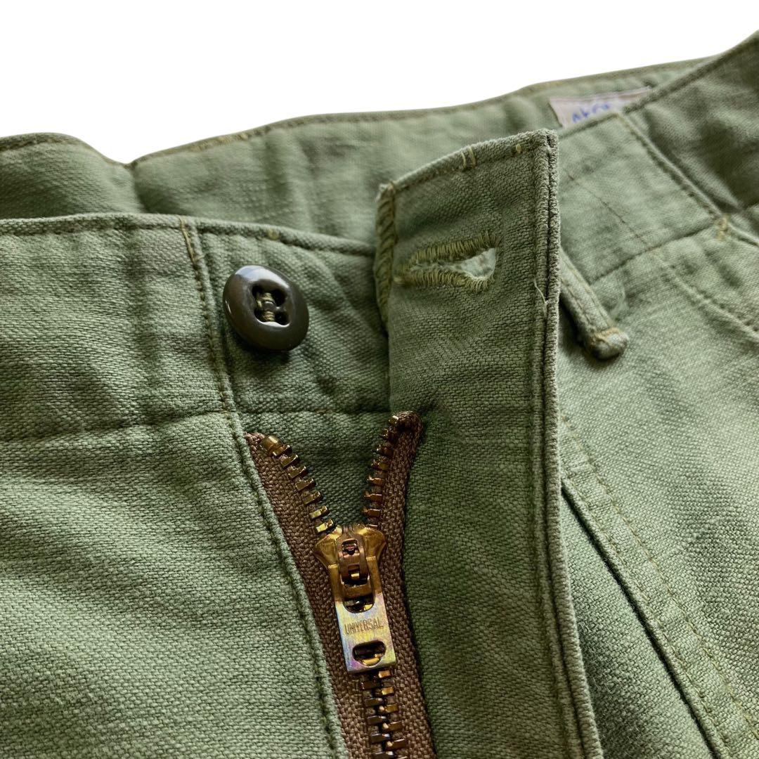 orslow ベイカーパンツ 1 カーキ コットン オアスロウ ジップフライ