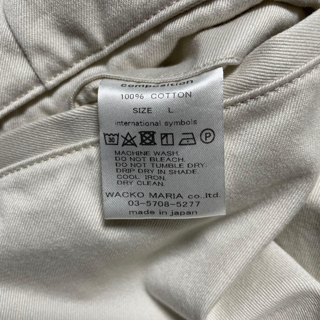 ワコマリア　ダブル プリーテッド チノ トラウザーズ サイズL