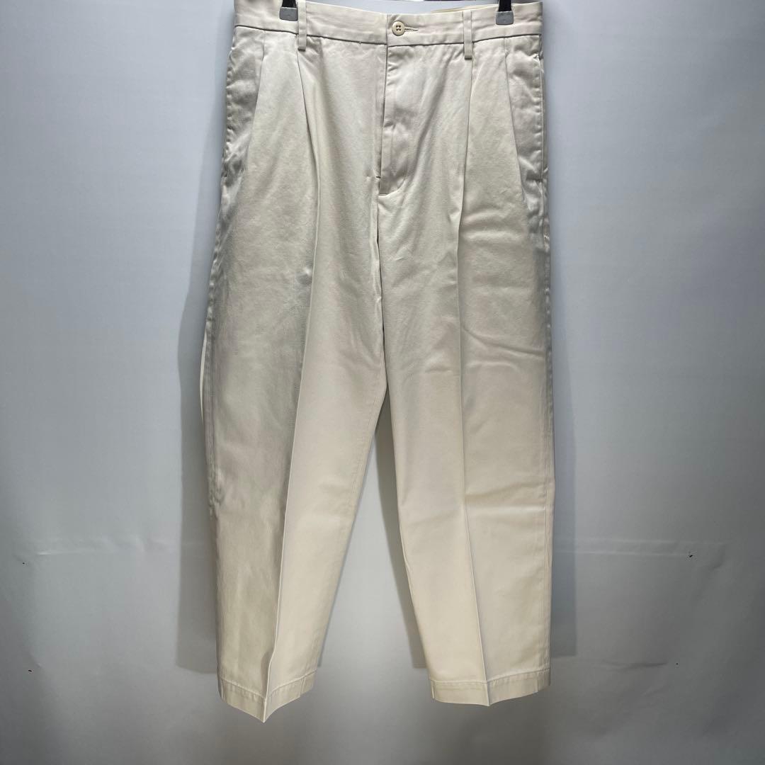 ワコマリア　ダブル プリーテッド チノ トラウザーズ サイズL