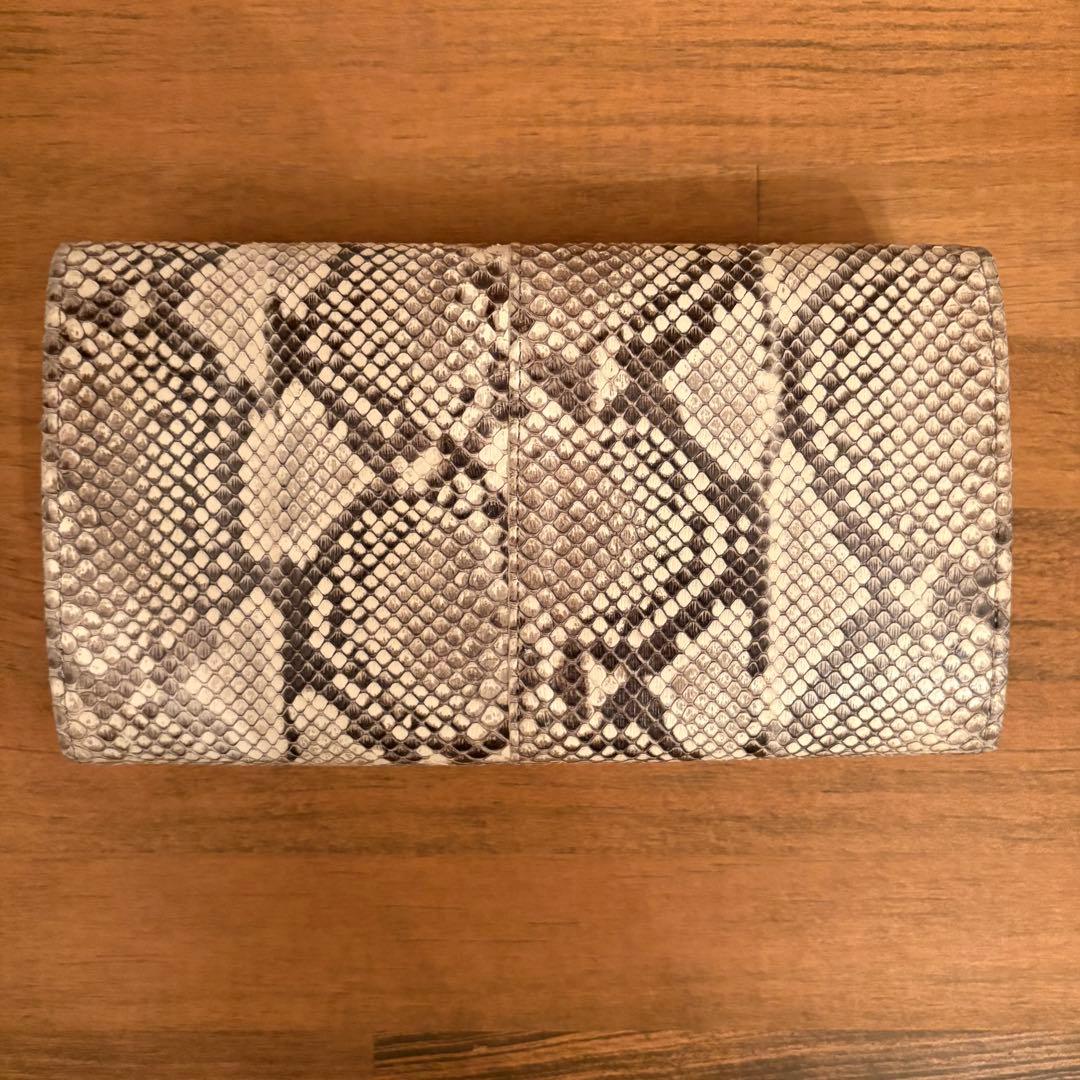 isola アイソラ マット パイソン 長財布