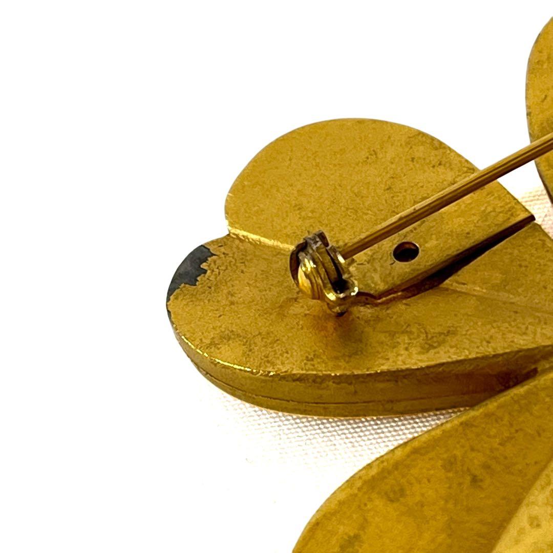 CHANEL シャネル ブローチ クローバー ココマーク 94P ゴールド