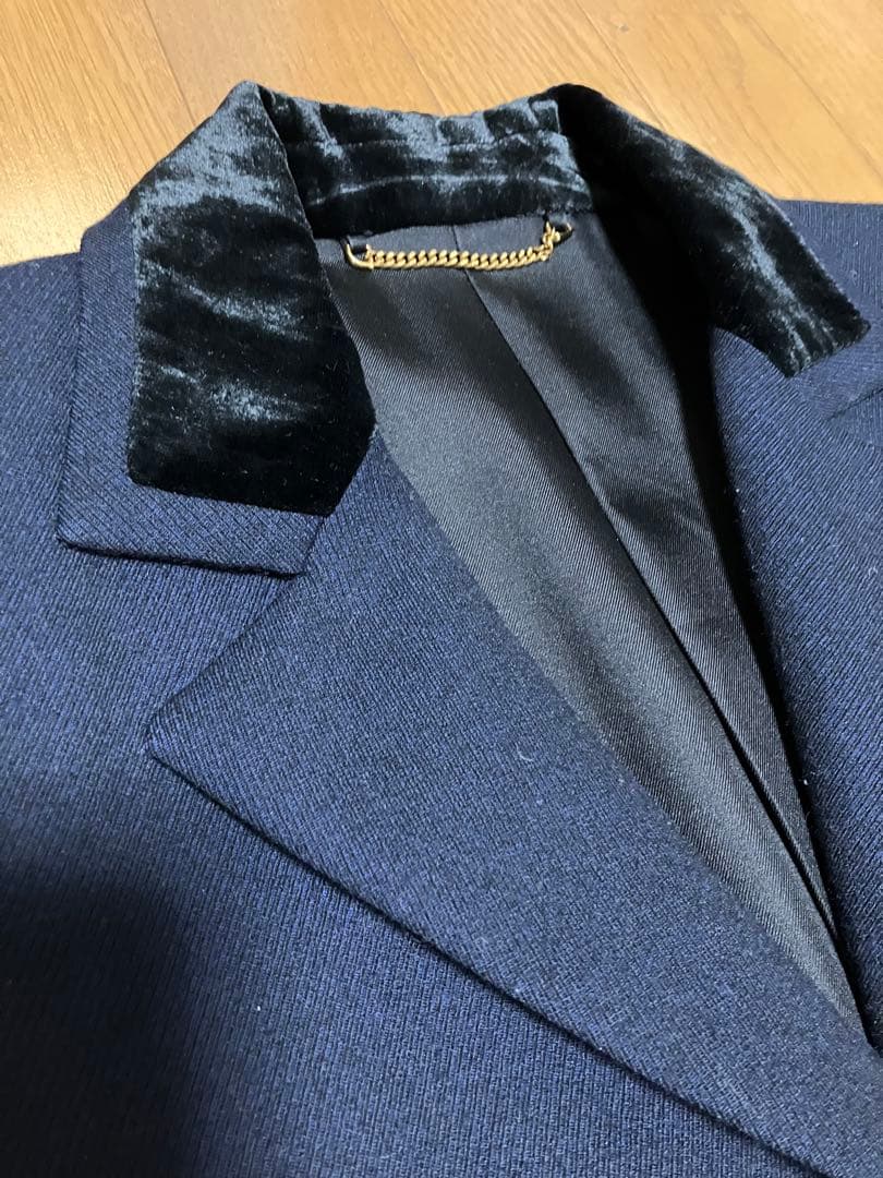 Salvatore Ferragamo ネイビーAラインコート 38