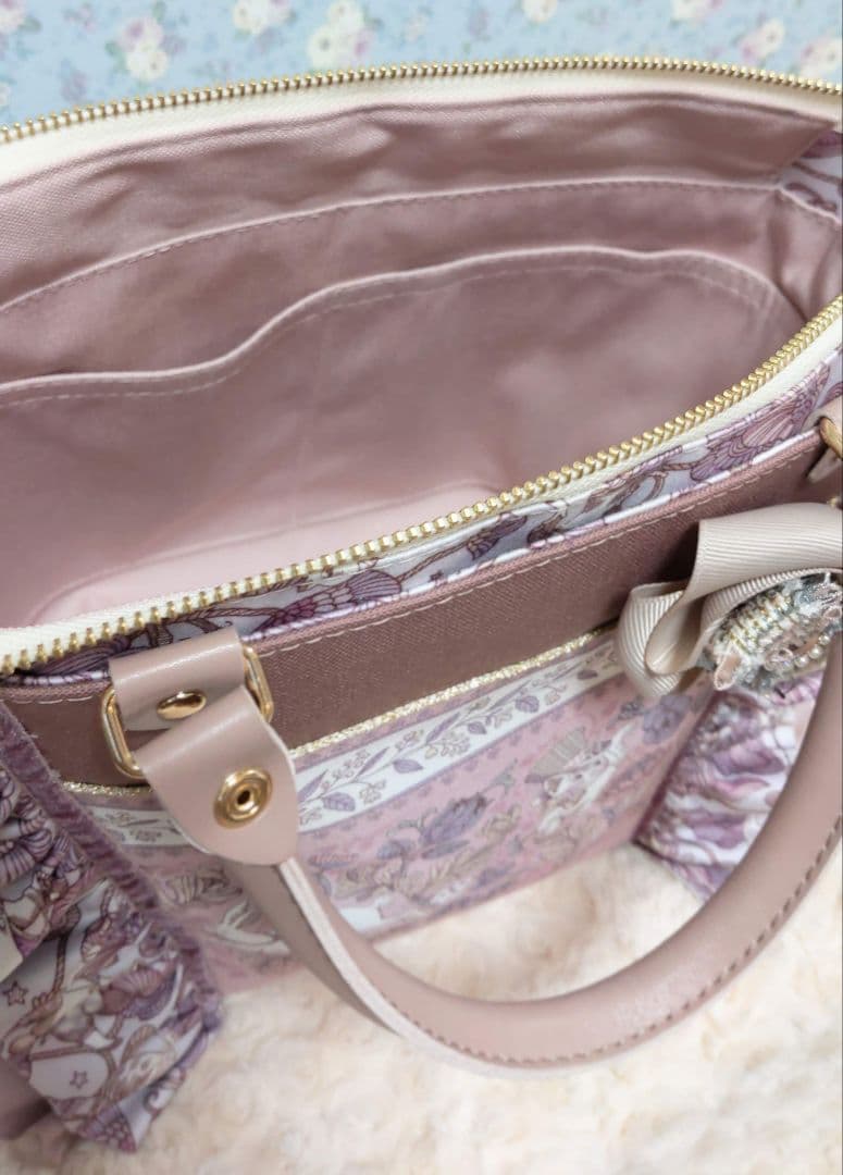 f*t様 ハンドメイド　ジョリーフルール　ポイズンベリーシーフ　フリルトート