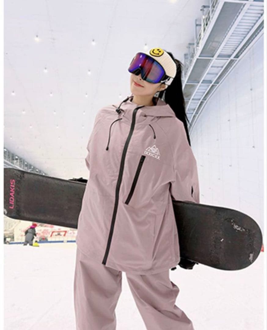 ピンク スキー スノーボードウェア Lサイズ