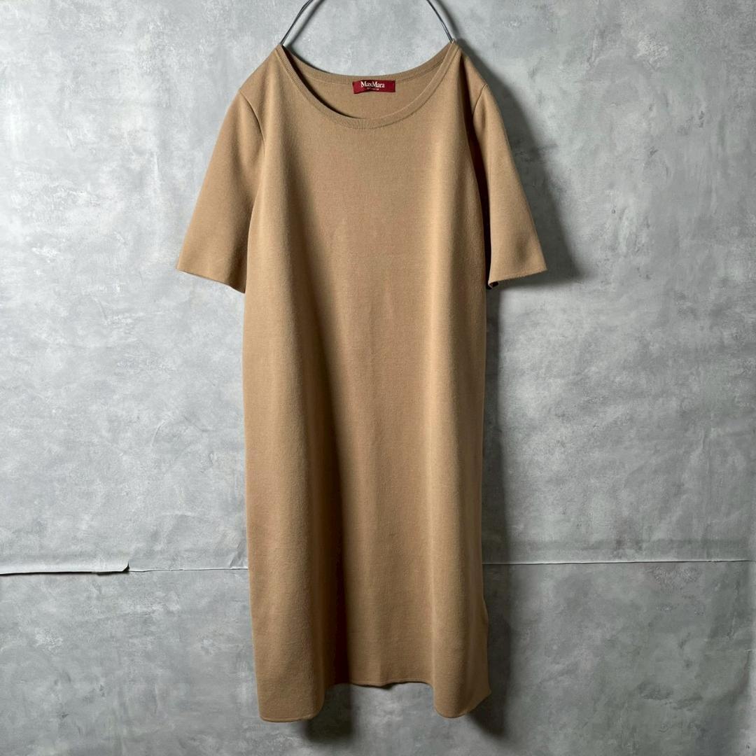MaxMara studio マックスマーラ 半袖 ニットワンピース N2168