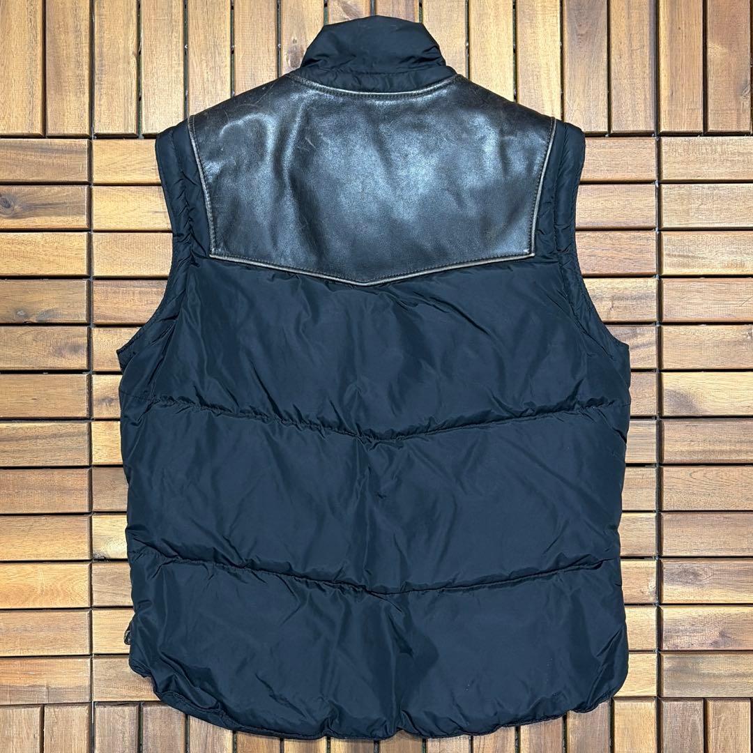 USA製 Schott ショット ダウン ベスト レザー☆