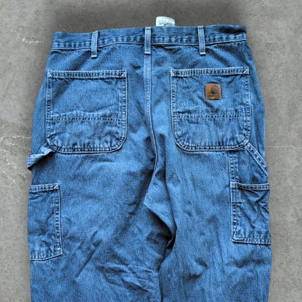竹*様 カーハート デニム生地 ペインターパンツ B13 DST W34L30