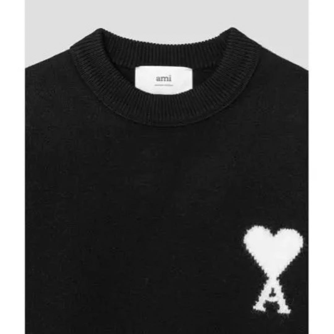 【希少品✨】AMIPARIS ブラックホワイトセーター 男女兼用メンズレディース