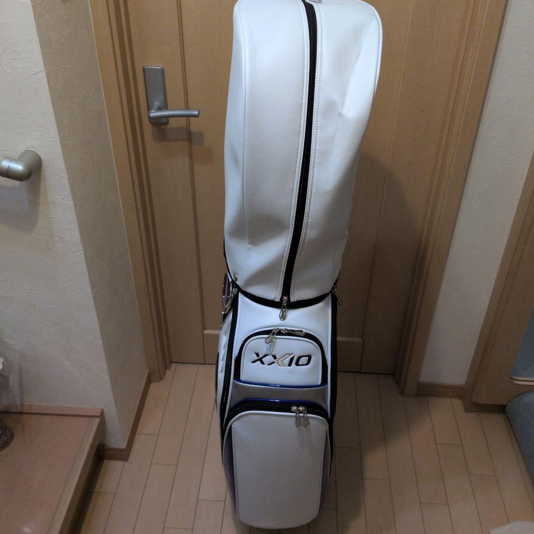 XXIO キャディバッグ ホワイト/ブルー　2024年レプリカモデル