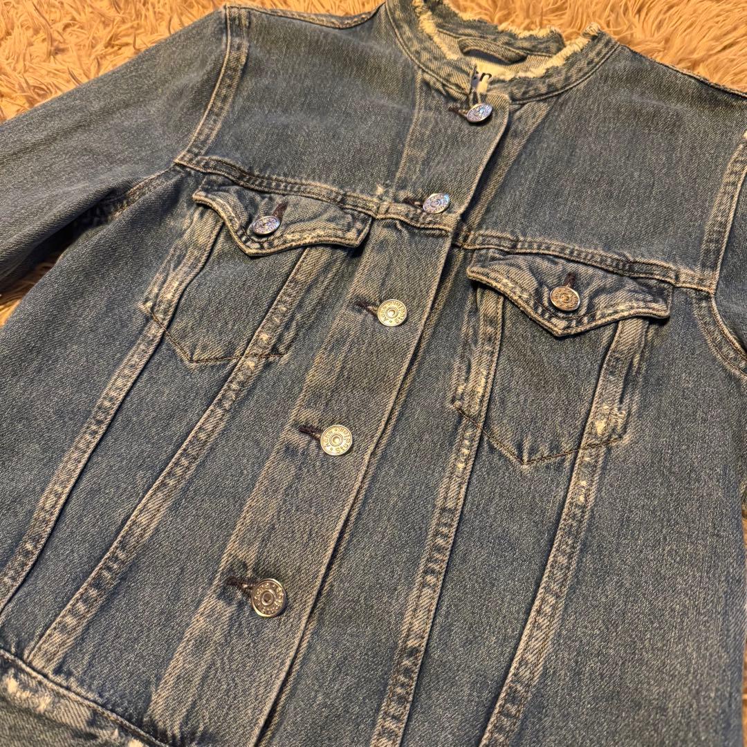 Acne Studios ノーカラー デニムジャケット Gジャン BTSテテ着用