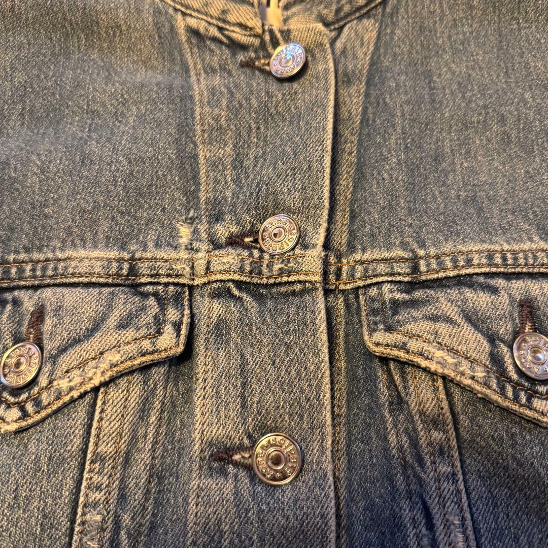 Acne Studios ノーカラー デニムジャケット Gジャン BTSテテ着用