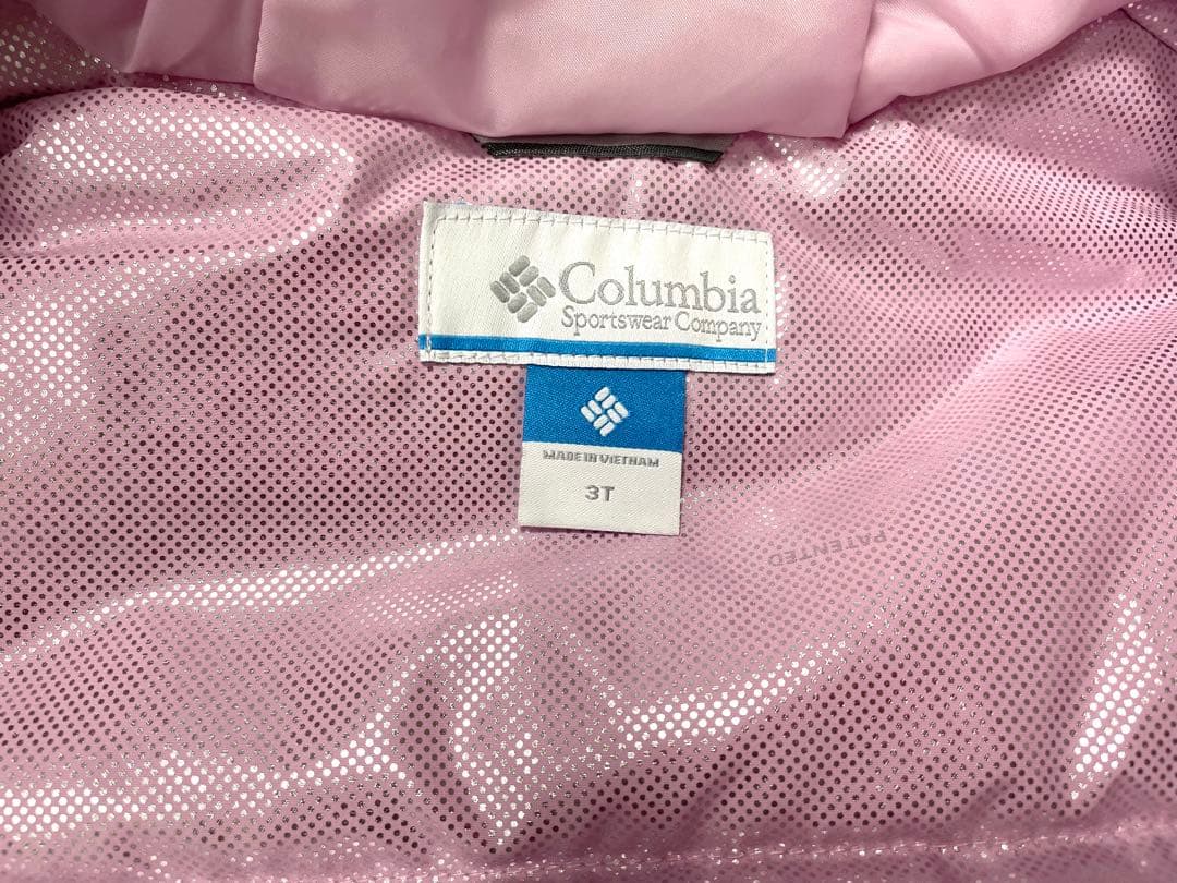 Columbia スキーウェア幾何学模様ピンク　子供　100