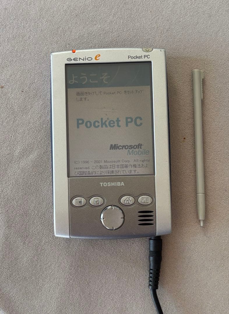 東芝 Pocket PC GENIO e550X 動作確認済 純正クレードル付