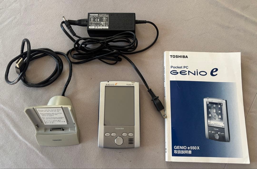 東芝 Pocket PC GENIO e550X 動作確認済 純正クレードル付
