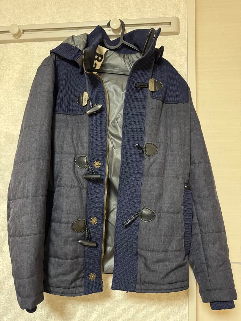 BARK ダークグレー フード付きダッフルコート