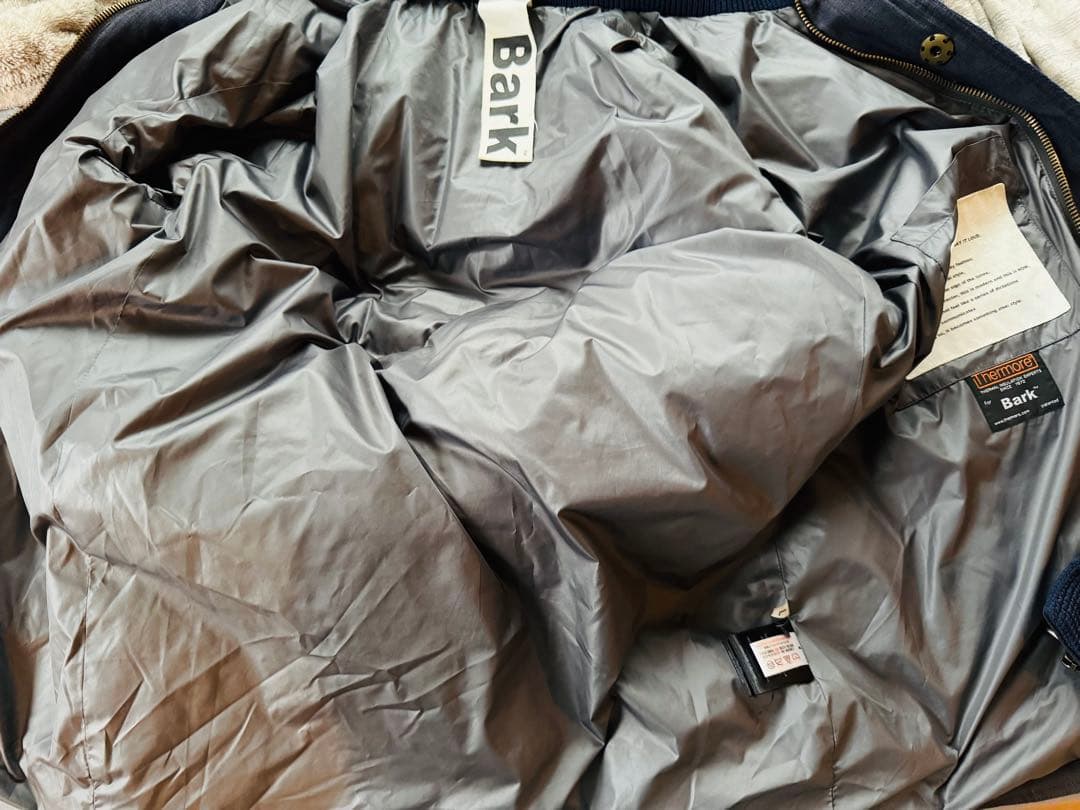 BARK ダークグレー フード付きダッフルコート