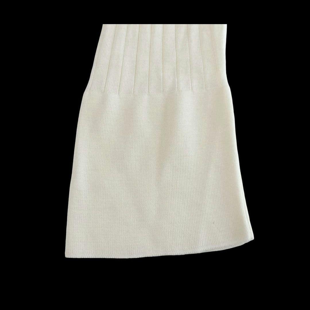 レディース ジョンスメドレー メリノウール リブ編み 襟付きカーディガン