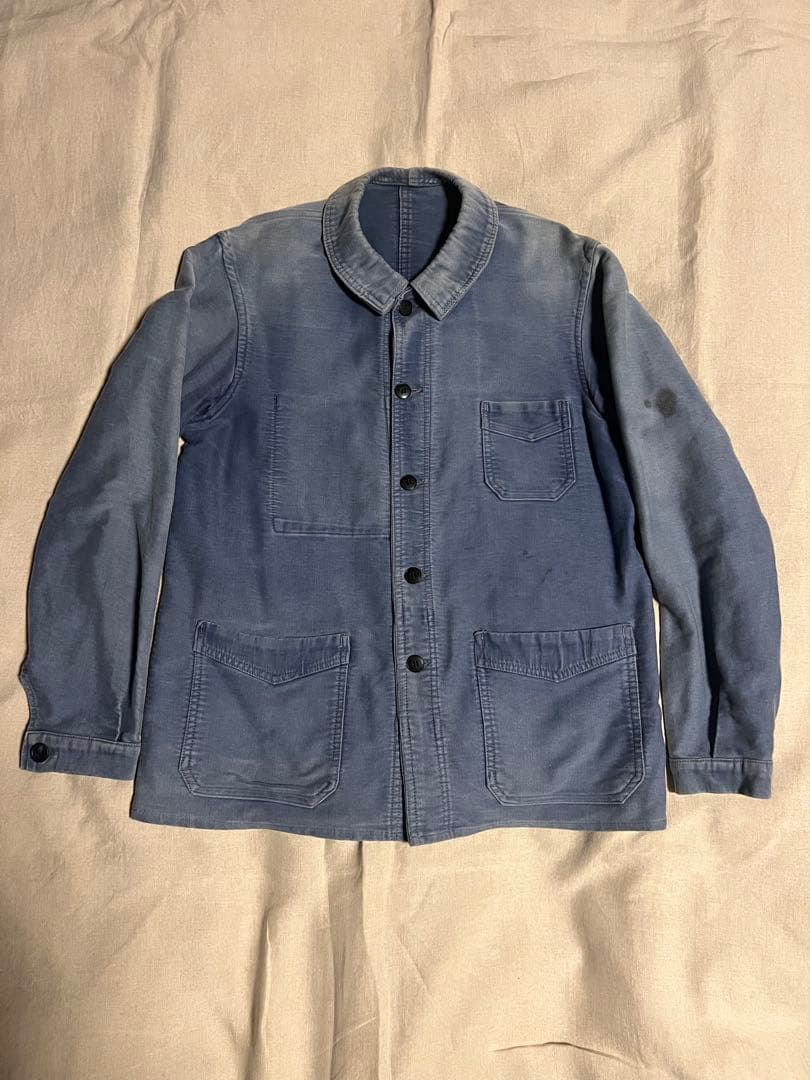 ぽ*る様 40s 50s フランス モールスキン カバーオール ヴィンテージ