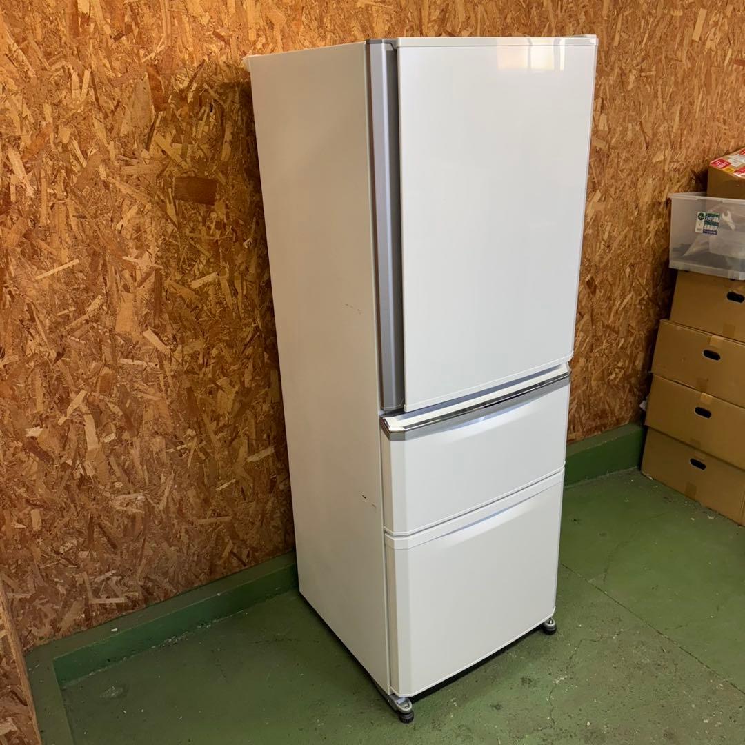 320送料設置無料 三菱　自動製氷機能付き大型冷蔵庫　330L 3ドア