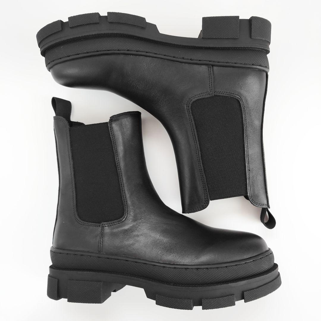 未使用 REMME レメ サイドゴア レザー ショート チェルシーブーツ イエナ