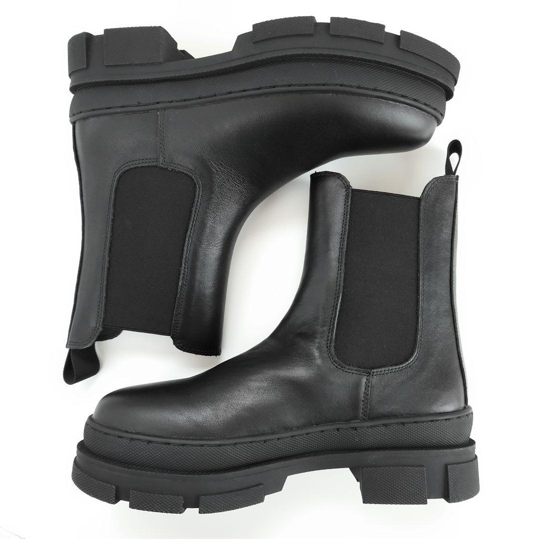 未使用 REMME レメ サイドゴア レザー ショート チェルシーブーツ イエナ