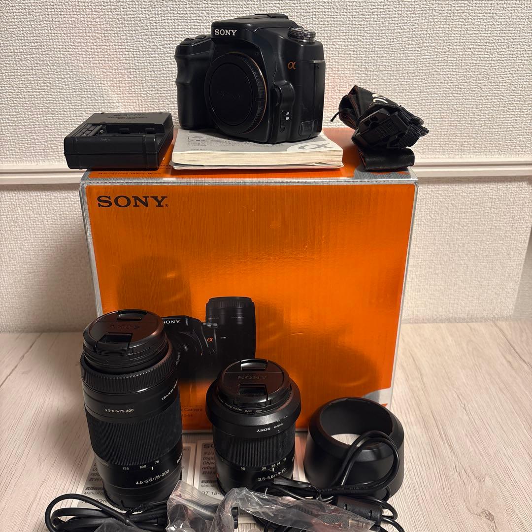 SONY dslr-a100w α100 ダブルレンズセット