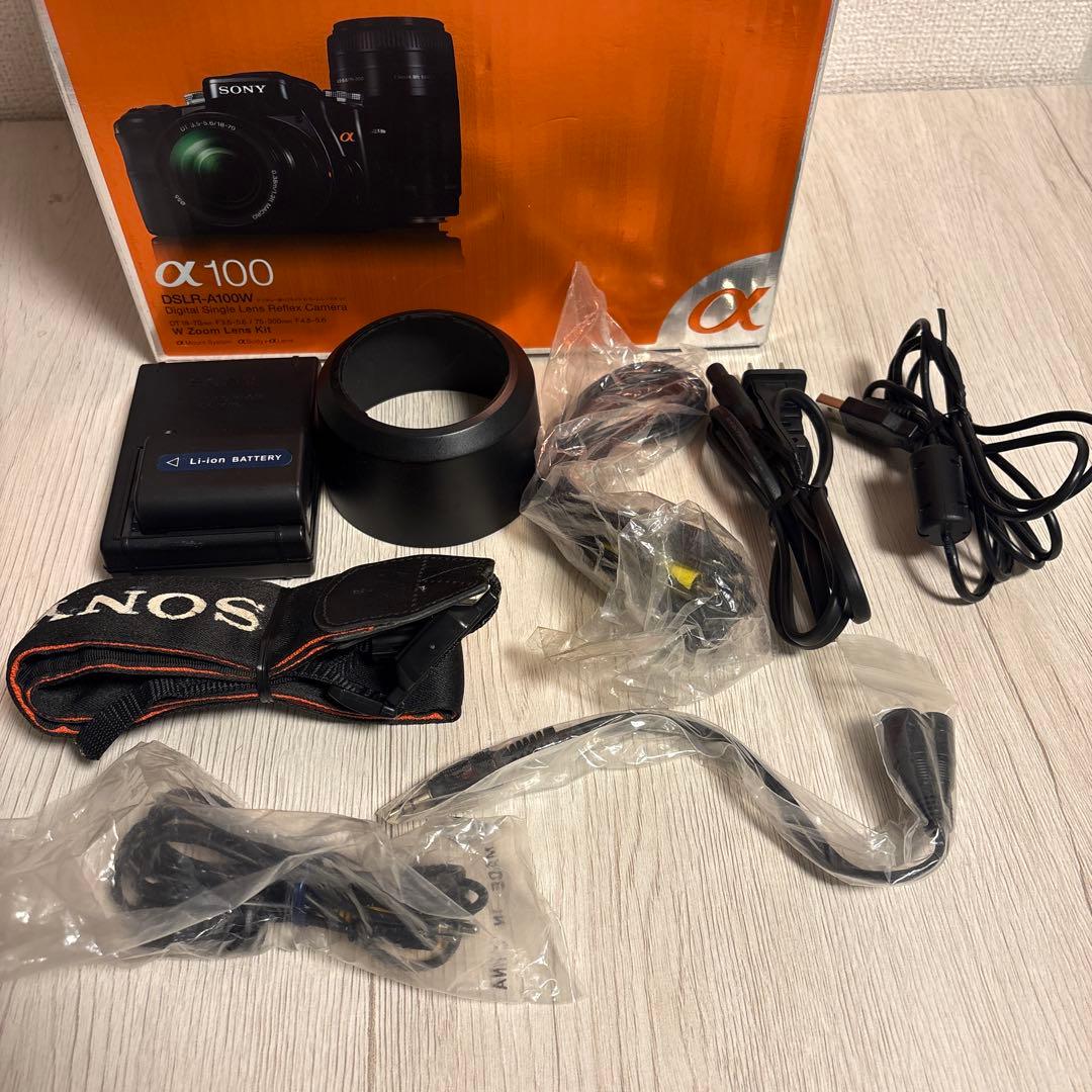 SONY dslr-a100w α100 ダブルレンズセット