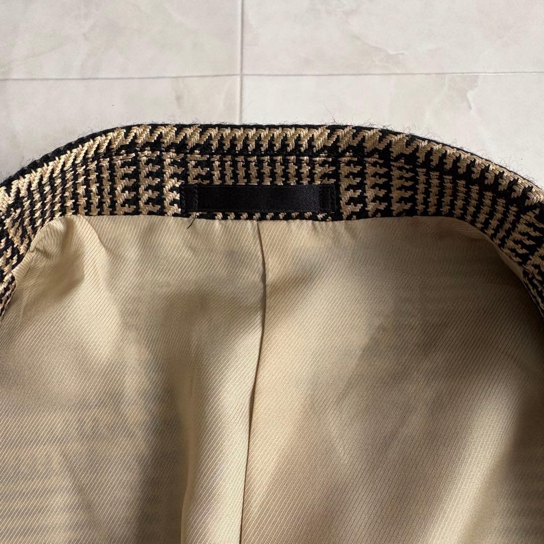 Burberrys ダブルブレスト グレンチェック 13BR 金ボタン シルク混