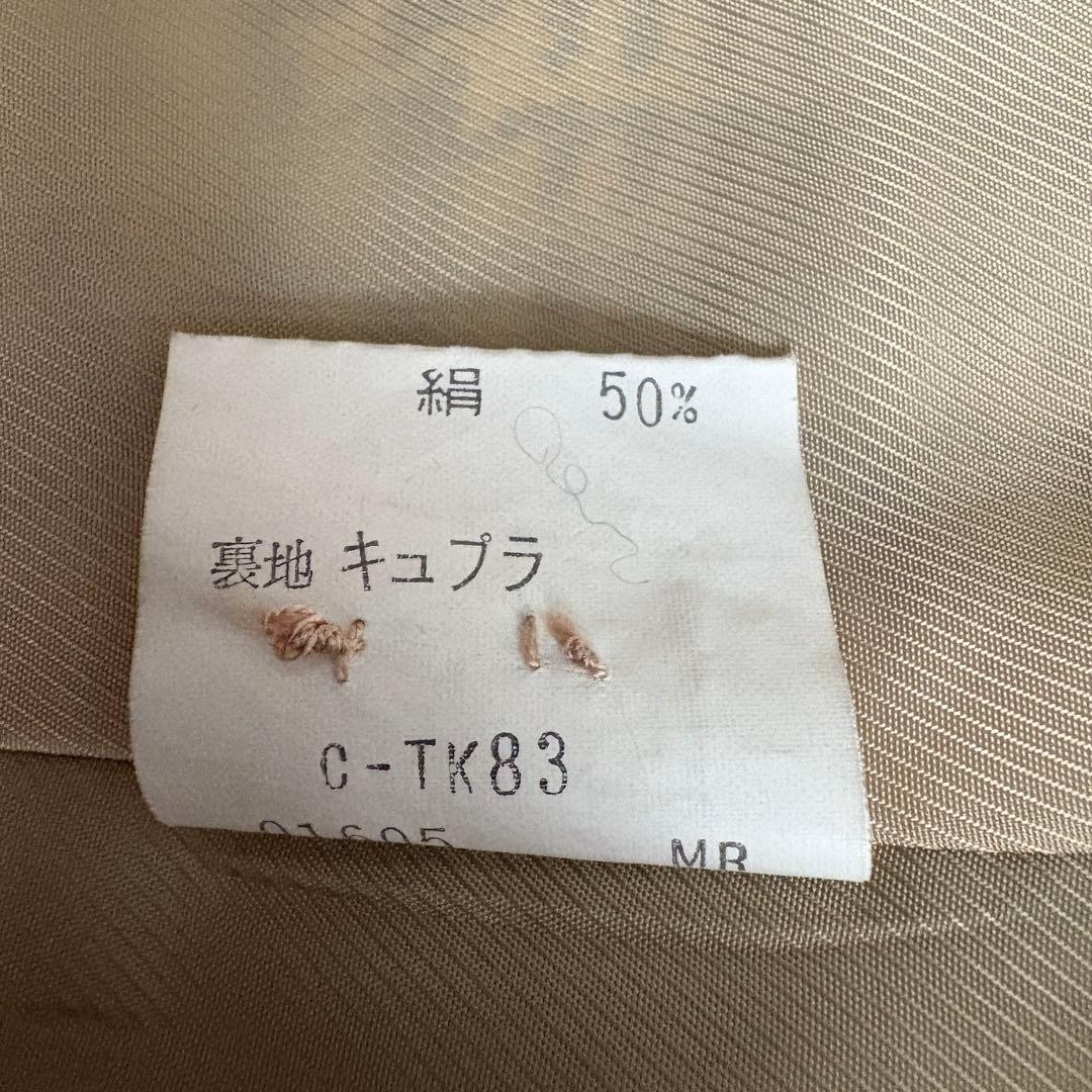 Burberrys ダブルブレスト グレンチェック 13BR 金ボタン シルク混