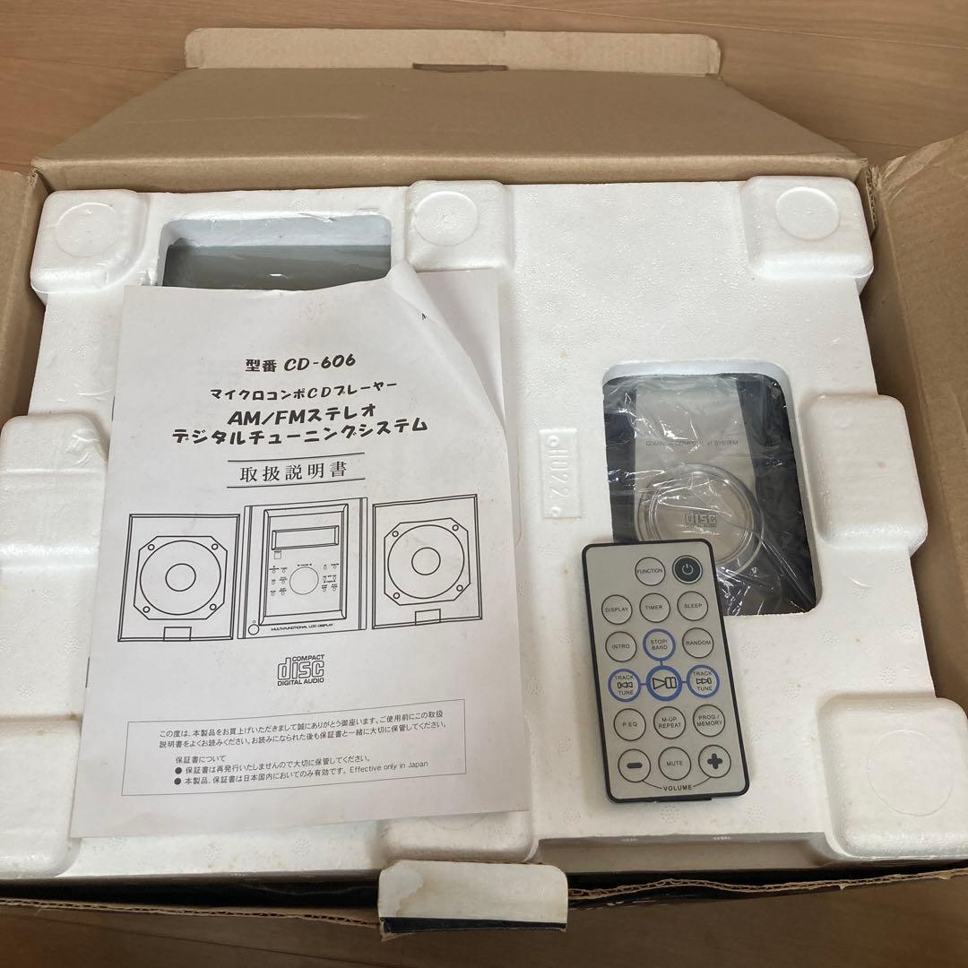 CD-606 AM/FM CDミニコンポ　プレーヤー新品未開封
